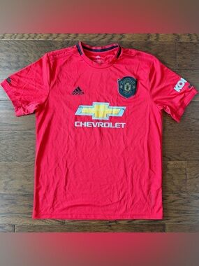 Adidas Manchester United Jersey Mens Large 2019-2020 Home Soccer Football Red
